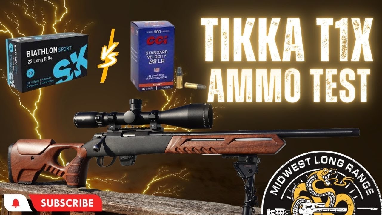 Tikka T1X 22lr Ammo Test (CCI SV vs SK Biathlon)