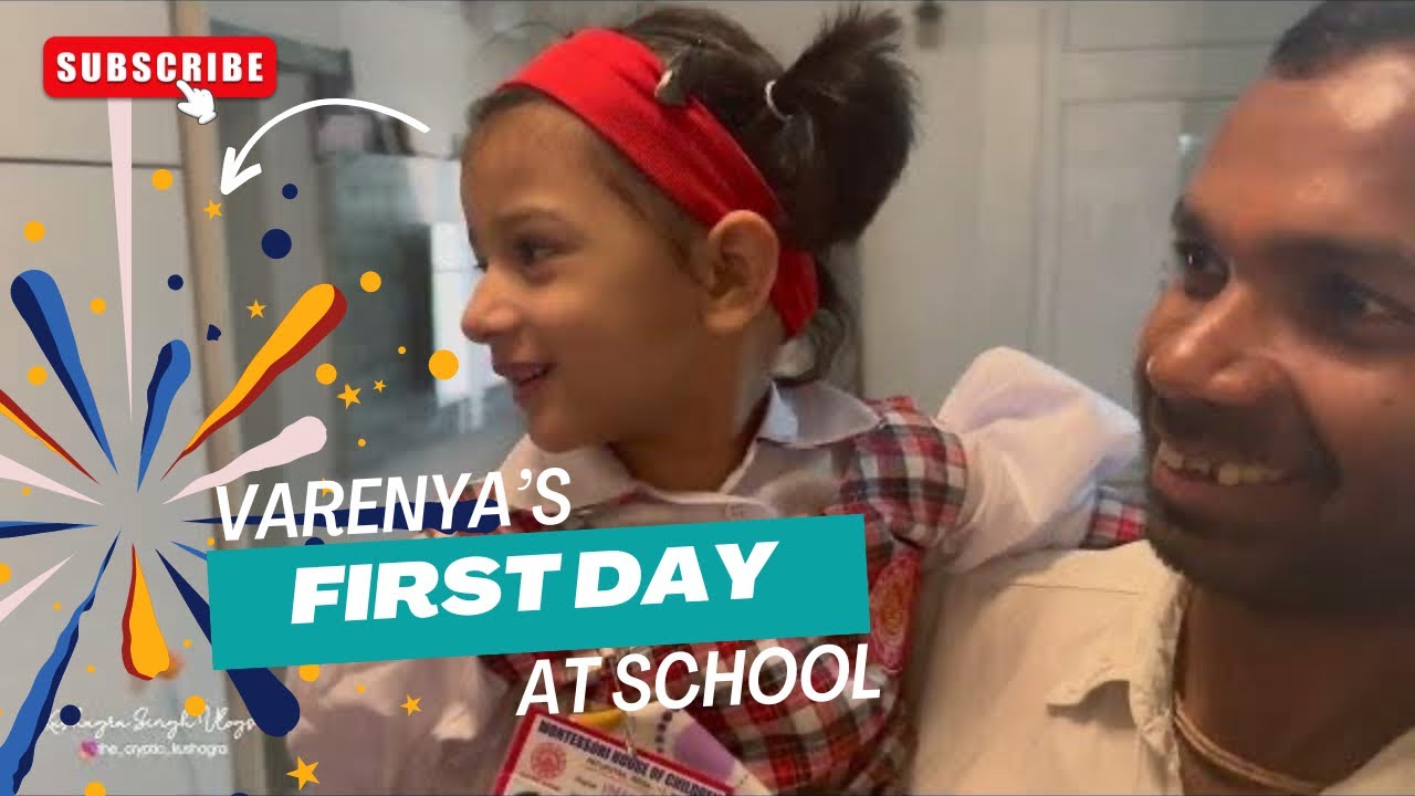 Varenya's very emotional first day at School | Notre Dame Academy Patna