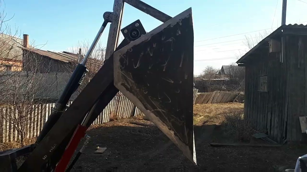 Мини погрузчик работа гидравлики.
