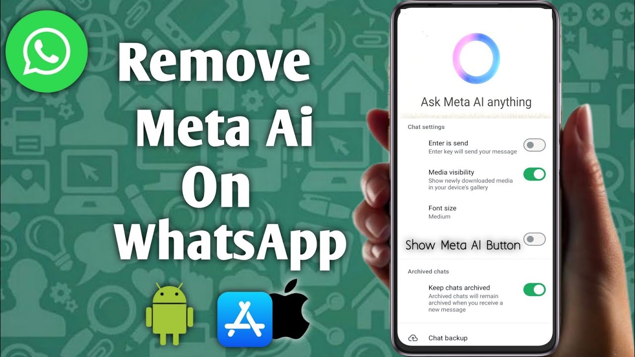 «Удалите Meta AI из WhatsApp СЕЙЧАС! ❌🤖 | Решение для iPhone и Android, которое работает ✅📱»