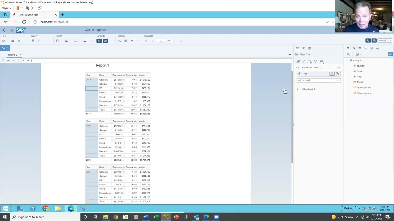 All About the Analysis Tab in BusinessObjects Web Intelligence