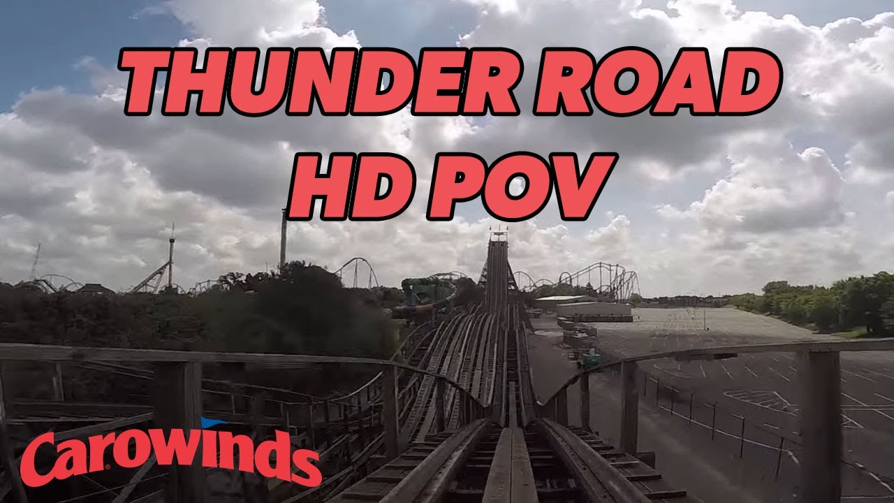 Carowinds Thunder Road HD POV - #ThanksThunderRoad