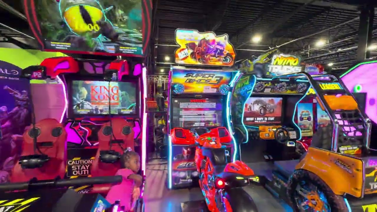 Fun City Adventure Park (Blackwood NJ), 4K arcade walkthrough & tour, July 2024
