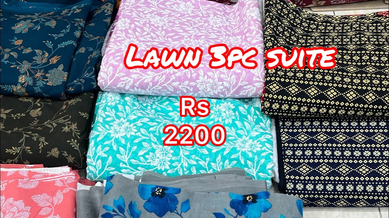 Lawn 3piece suite wholesale rate 2pc lawn all over