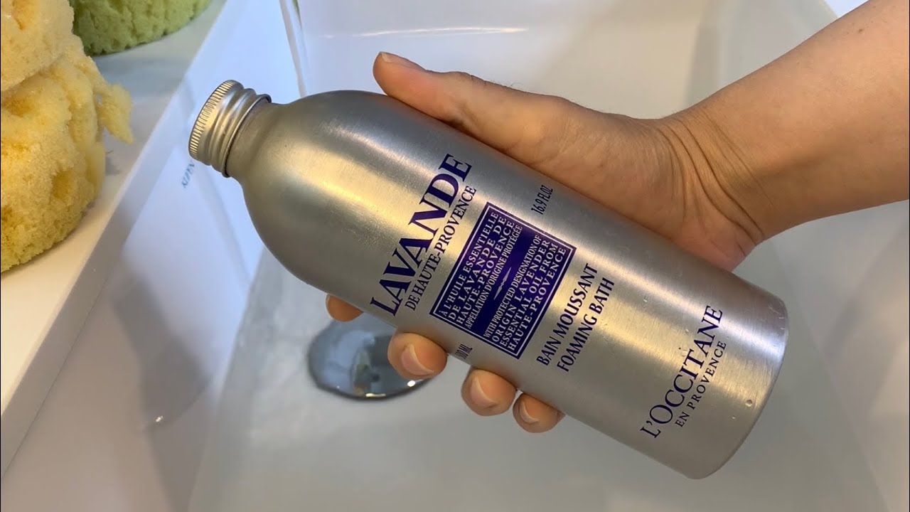 ASMR - 💜🧽 Lavender Bubble Bath and Sponges 🧽💜
