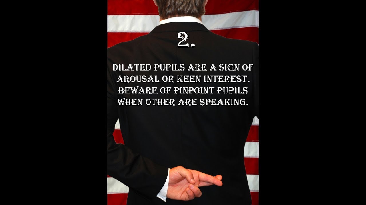 Pupil Dilation and Pinpoint Pupils Read Eyes to Detect Lies - Deception Tips Video 2
