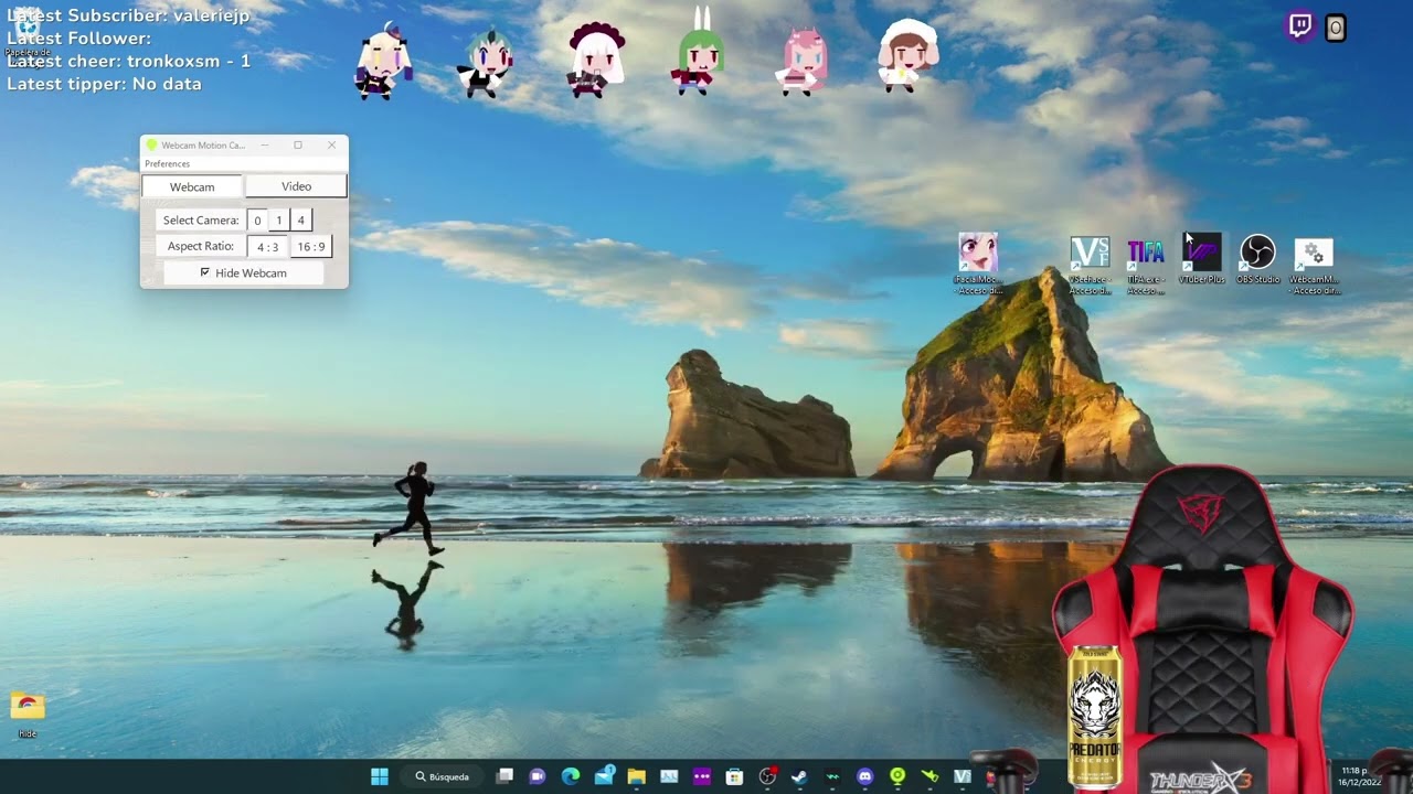 Configurar Ifacialmocap, vseeface, TIFA (vtuber plus) y Webcam Motion Capture