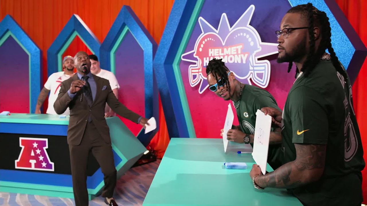 NFC vs. AFC Teammates Play Helmet Harmony | Pro Bowl Games Skills Showdown