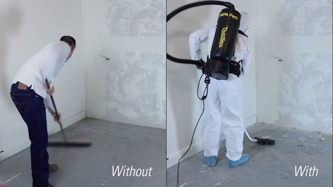 HEPA BackPack Vacuum BLK - Multi-Filtered Dust Collection System