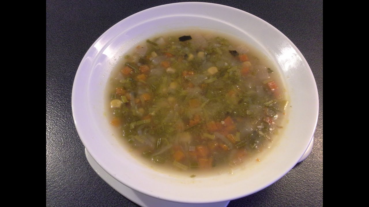 Soupe au légumes-شوربة بالخضر )توقف موئقت