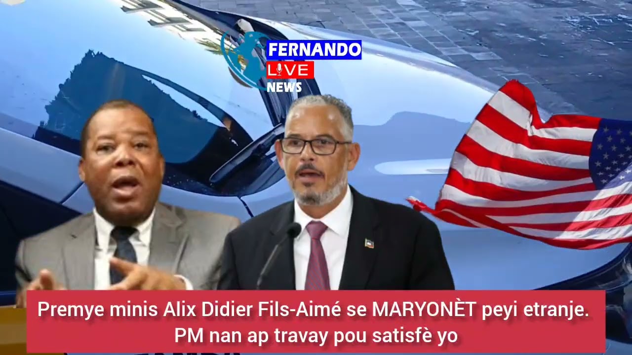 🔥🇭🇹🔥🇭🇹⛳ Premye minis Alix Didier Fils-Aimé se MARYONÈT peyi etranje. PM nan ap travay pou satisfè yo