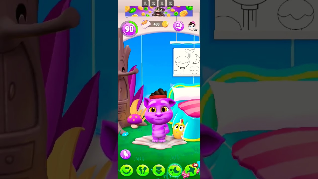 My New Purple Talking Tom 👿👿👿👿👿#shorts #youtubeshorts #talkingtom #tom2 #funnyshorts #viral #youtube