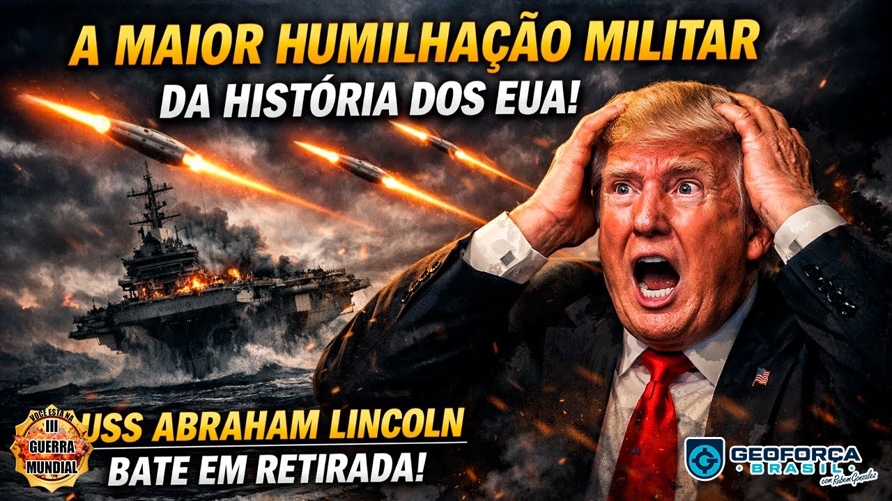 IRÃ PROVOCA A MAIOR HUM1LH4ÇÃO M1L1T4R DA HISTÓRIA DOS EUA! USS ABRAHAM LINCOLN BATE EM RETIRADA!