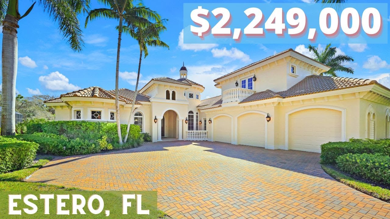 Sprawling 4,000 sq ft Home in Estero, Florida | Pool home on Oversized Lot at West Bay Club