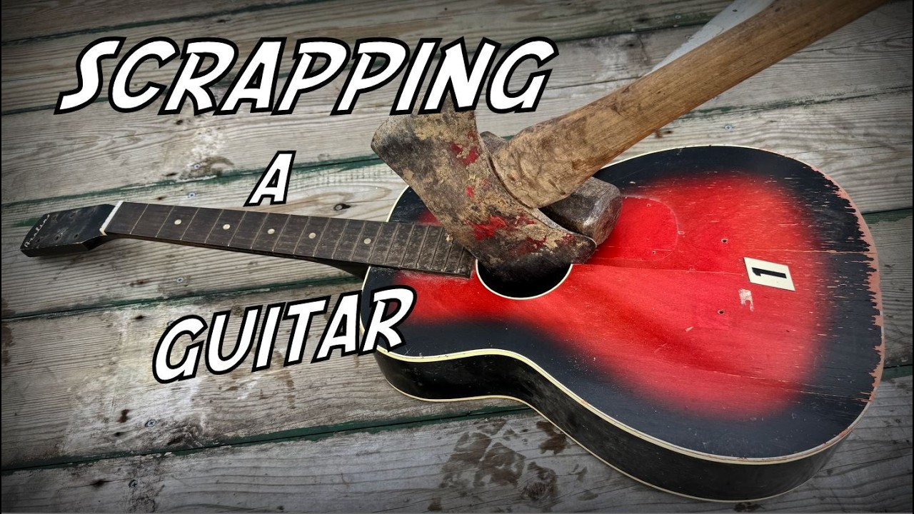 Scrapping An Old Guitar Salvaging Parts