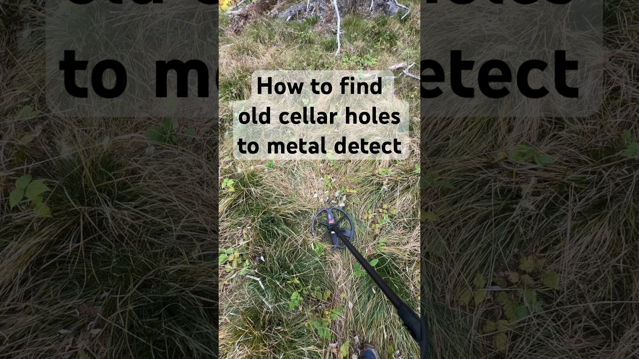 How to find cellar holes to metal detect.    #metaldetecting #treasure #detectinghistory #mapstudy