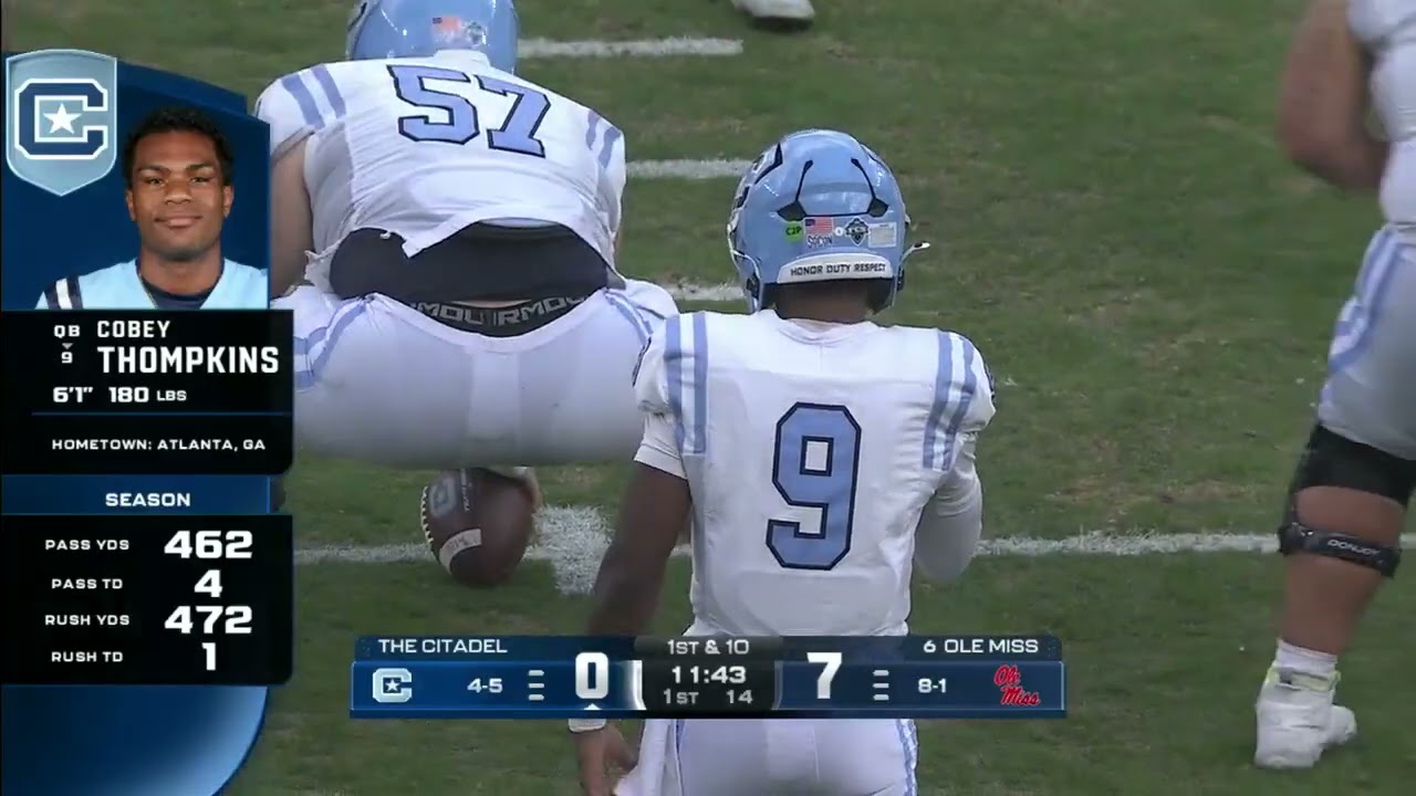 The Citadel vs Ole Miss Full Game | NCAA College Football November 8, 2025