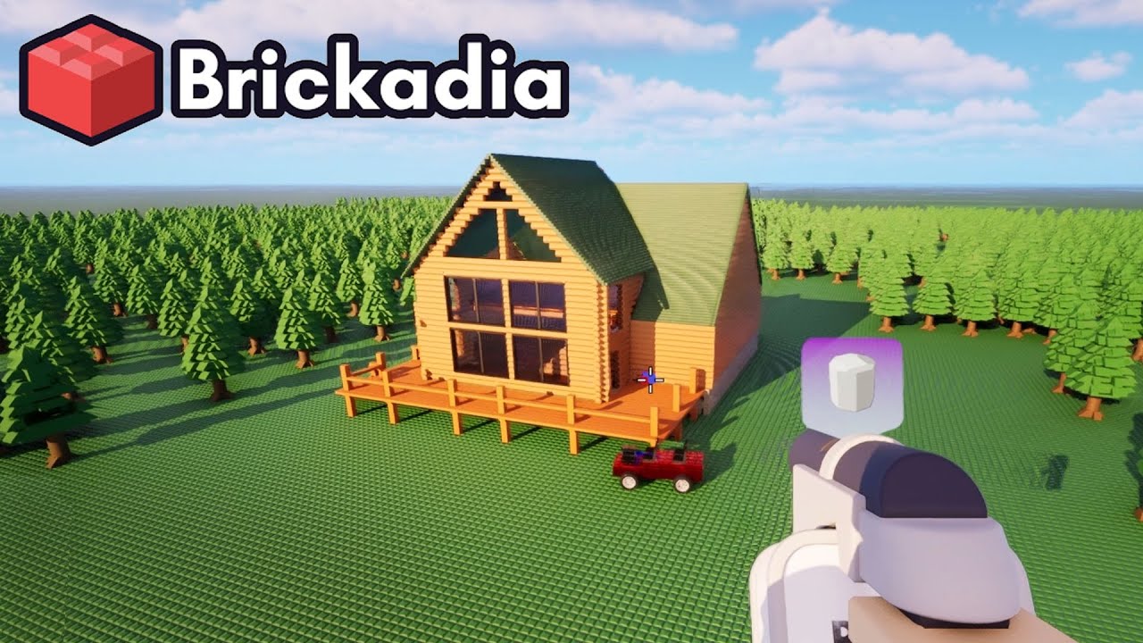 Building a LUXURY CABIN in BRICKADIA