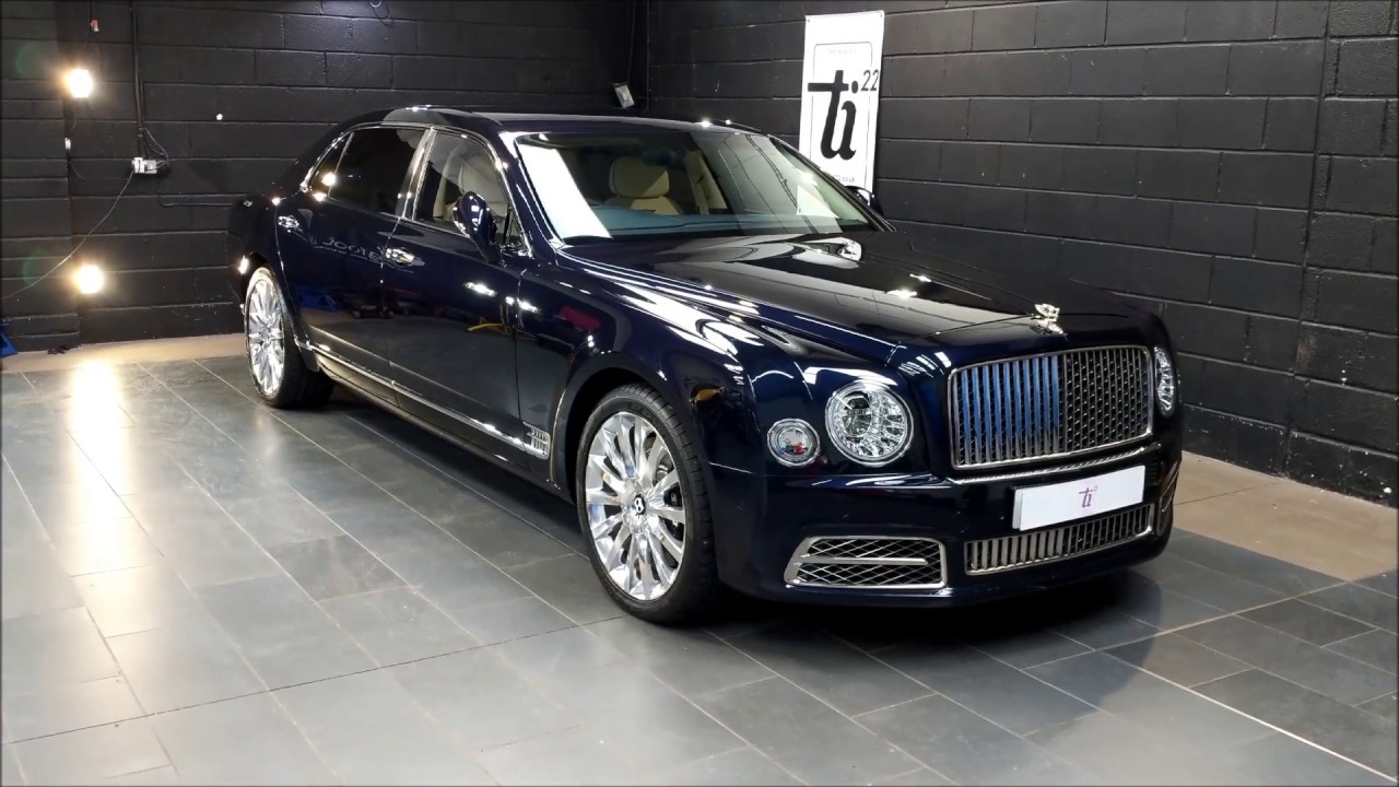 The biggest & most expensive Bentley! Mulsanne extended wheelbase after detailing at Ti22.