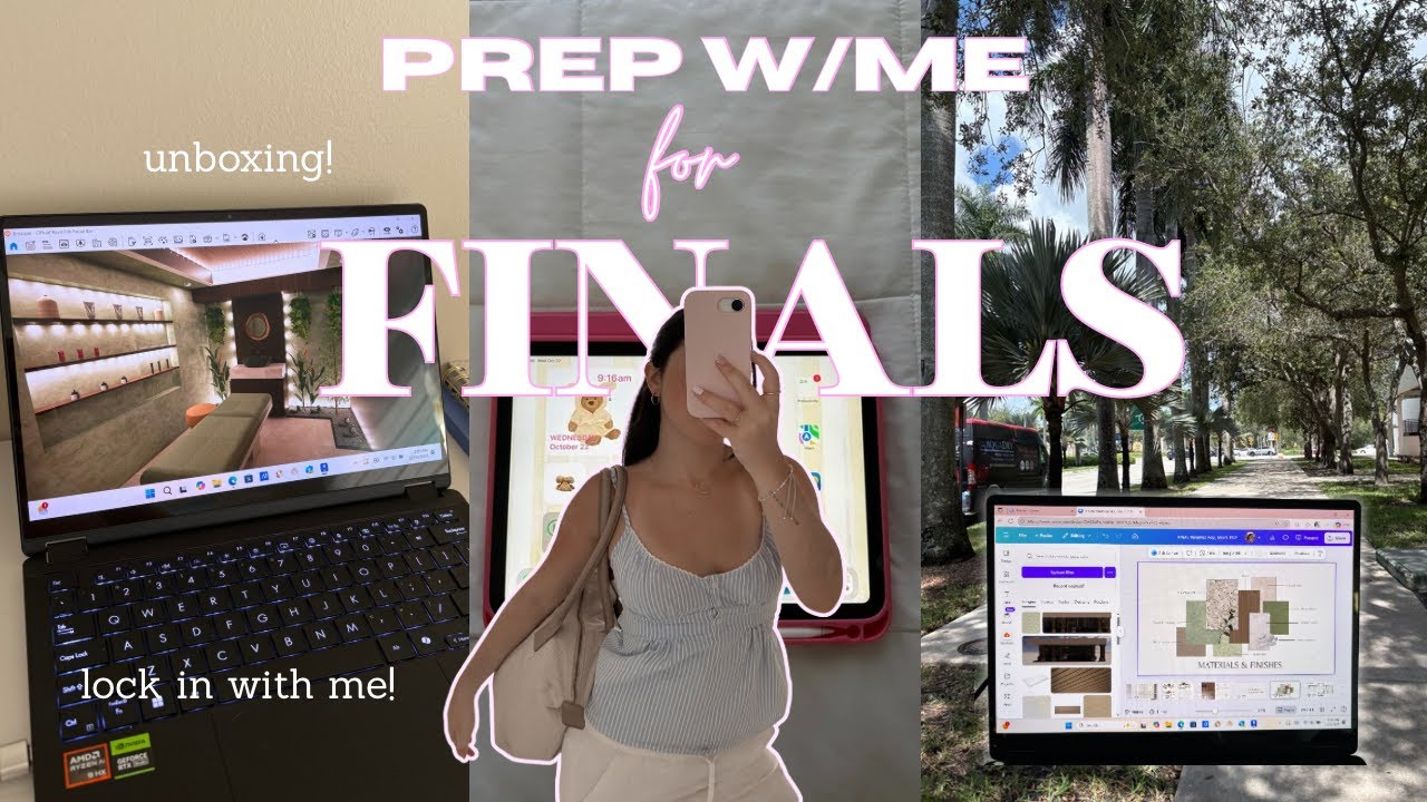 finals week as an interior arch student 💌📄💻☺️ | vero