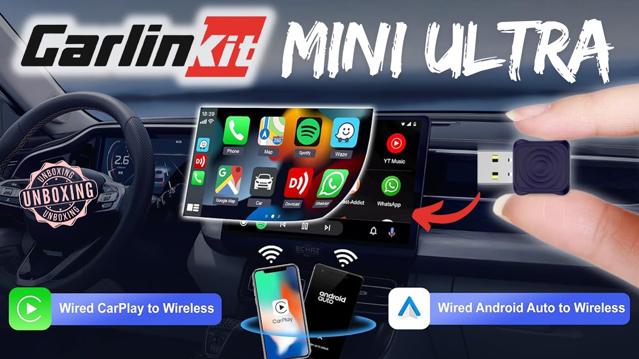 Smallest CarPlay & Android Auto USB Adapter  |  Carlinkit Mini Ultra  |  UNBOXING REVIEW