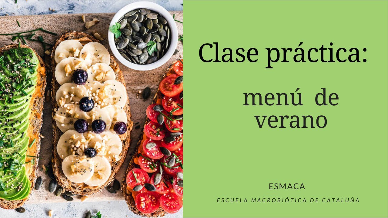 Clase práctica: menú  de verano