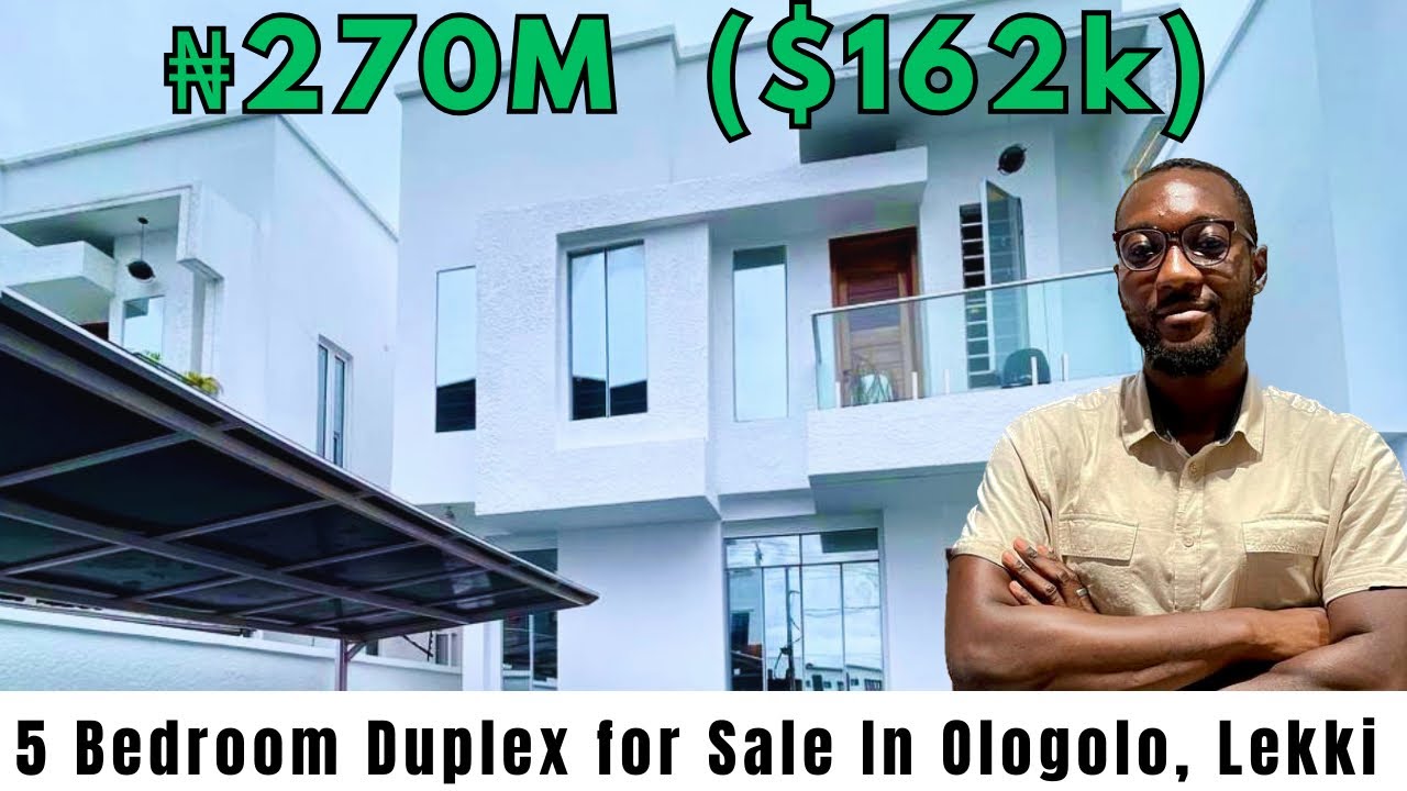 Inside a $162k (₦270M) 5 Bedroom Duplex in Lagos | House for sale in Ologolo Lekki