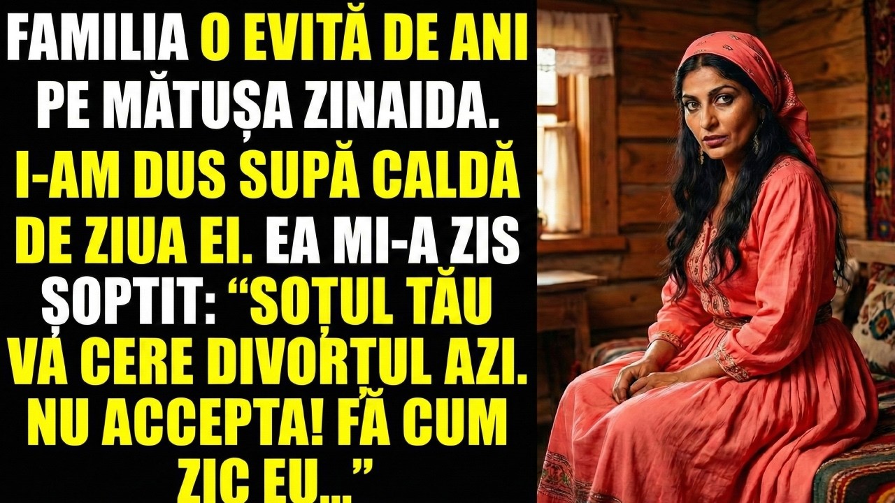 „Toată lumea credea că mătușa e nebună, dar ea a șoptit. «Astăzi soțul tău îți va cere divorțul…
