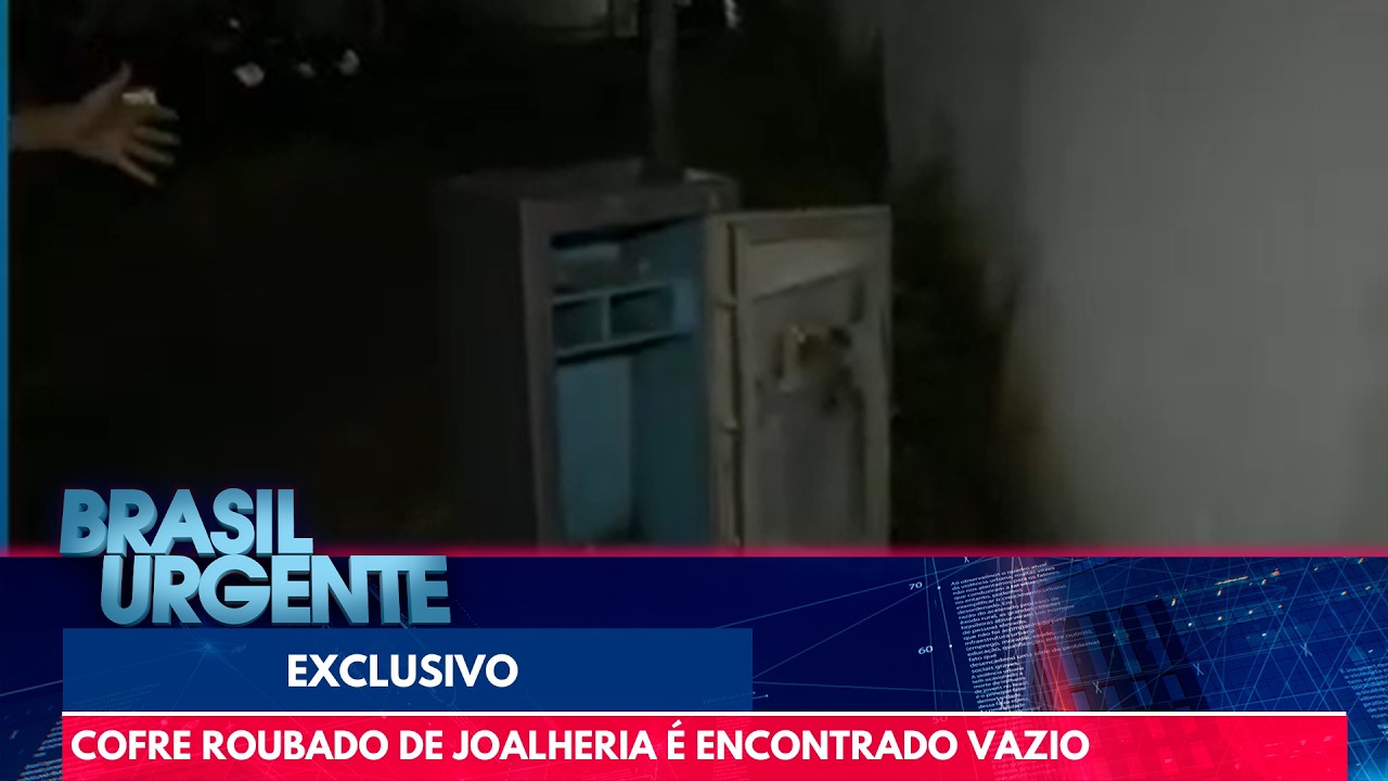 Polícia encontra cofre que foi roubado de joalheria | Brasil Urgente