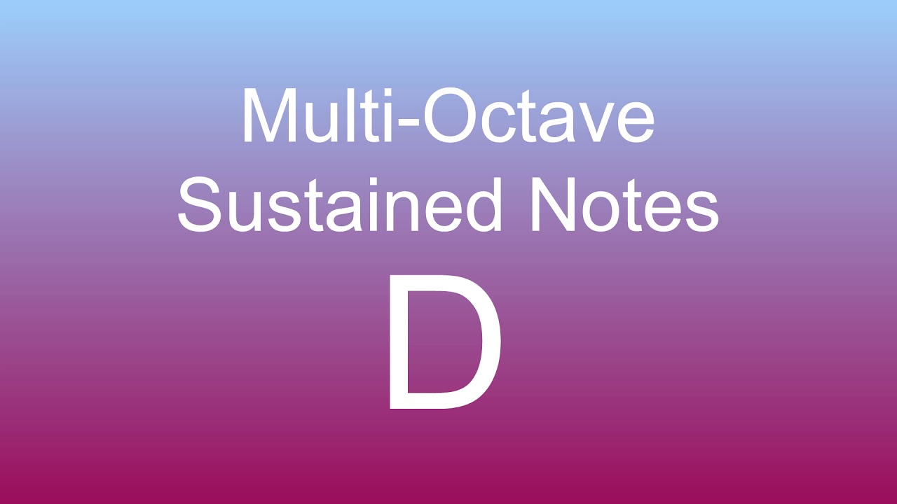 Multi Octave Sustained Notes D