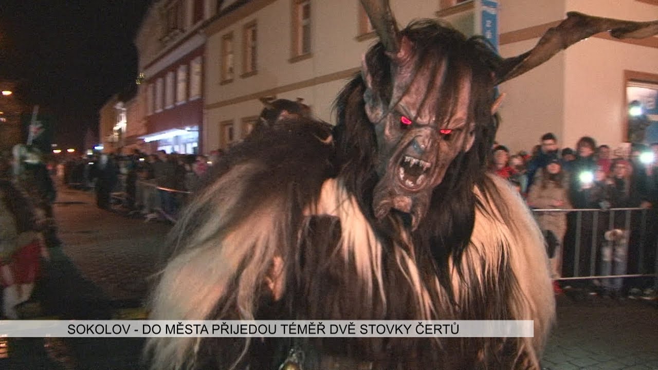 Sokolov: Městem projdou téměř dvě stovky čertů (TV Západ)