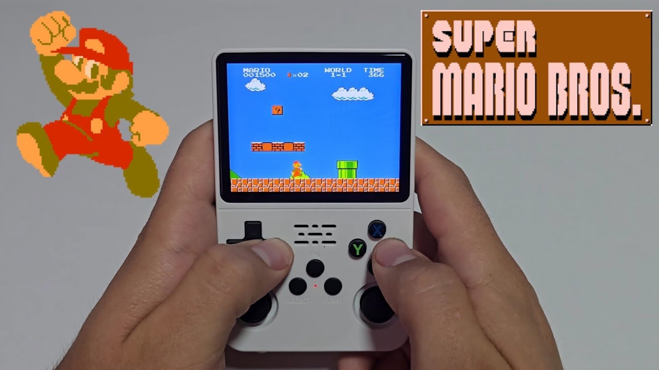 R36S Handheld Console | Super Mario Bros. NES Gameplay | Retro Games 2025.