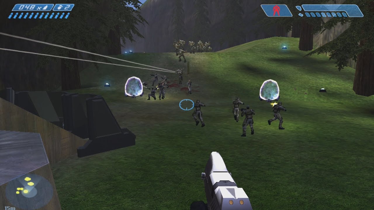 Halo 1 Danger Canyon Marines Vs Flood Ai War