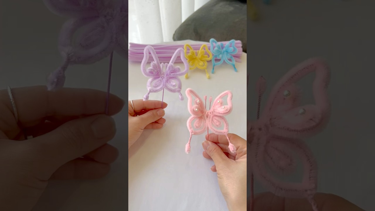 DIY Pipe Cleaner Butterfly Tutorial