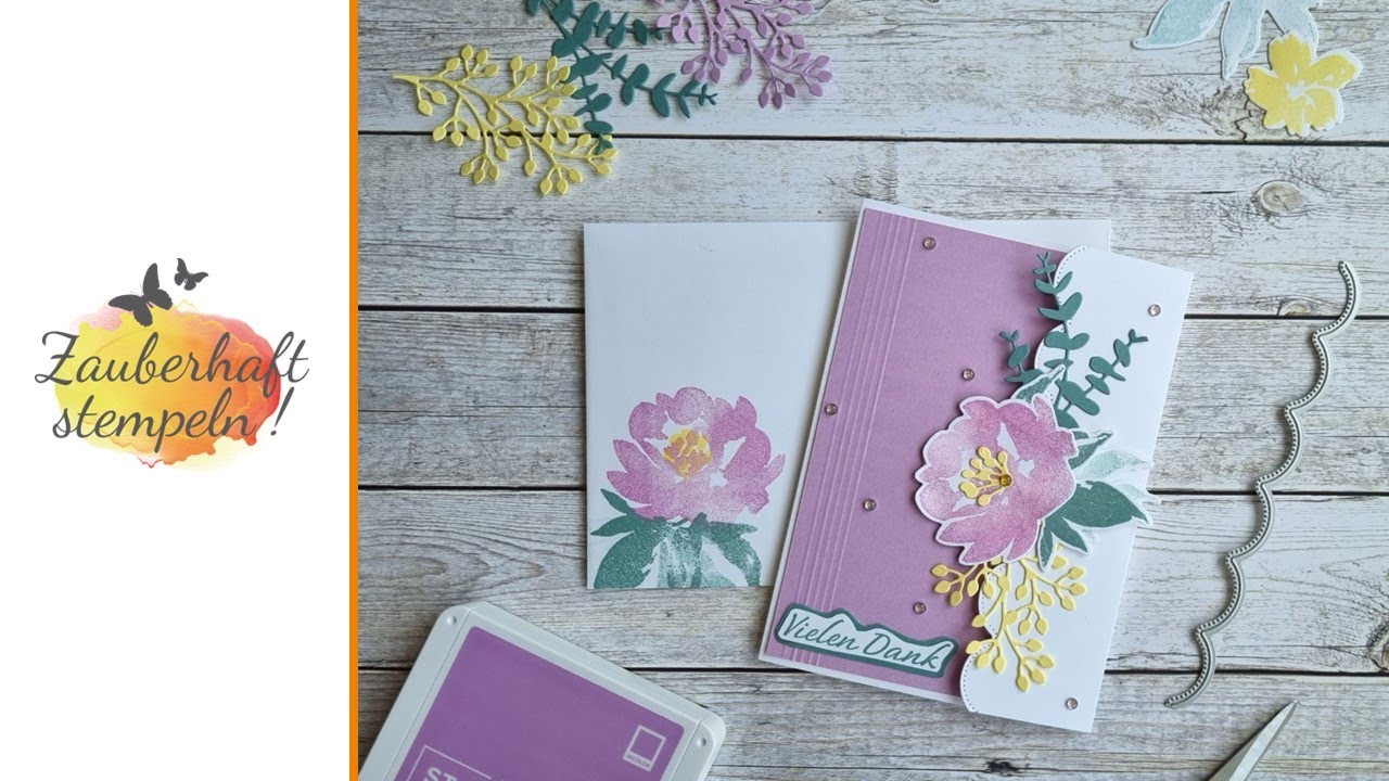 TEXTURED FLORAL | GEWELLTE KONTUREN | Besondere Karte | Klappkarte | Stampin' Up! | FLORALE TEXTUREN