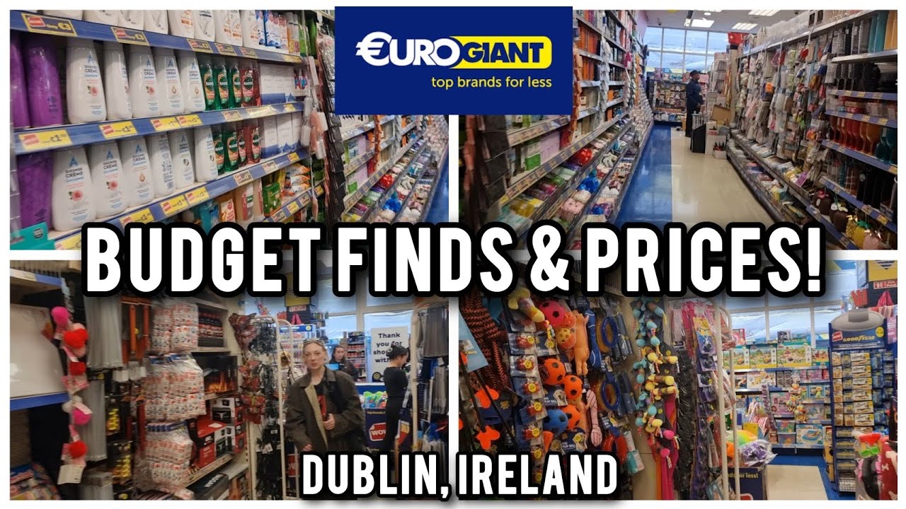 Shopping at Euro Giant in Dublin, Ireland &ndash; Budget Finds & Prices!