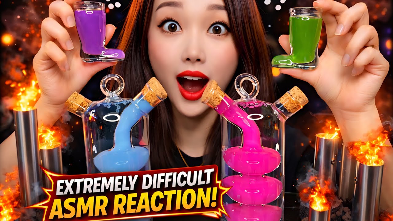 EXTREMELY DIFFICULT ASMR CHALLENGE! 😱 Mystery Liquids & Giant Syringes! 💉