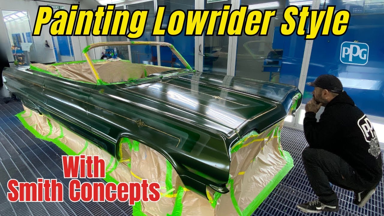 Painting Lowrider style with Smith Concepts at PPG - Masking, Paint & Gold Leaf application