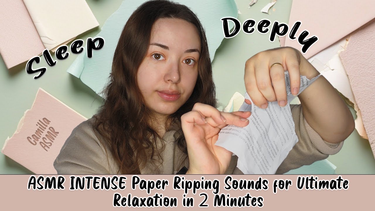 ASMR INTENSE Paper Ripping Sounds for Ultimate Relaxation in 2 Minutes