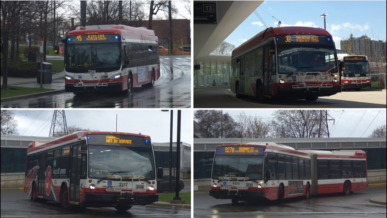 TTC Buses in Toronto Spring 2026