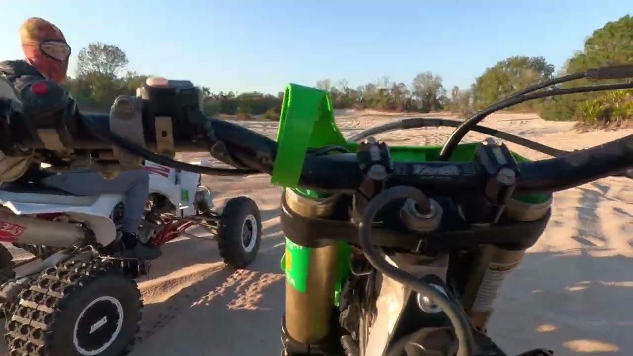 Kx450 & Yfz450 finding new trials in Florida 