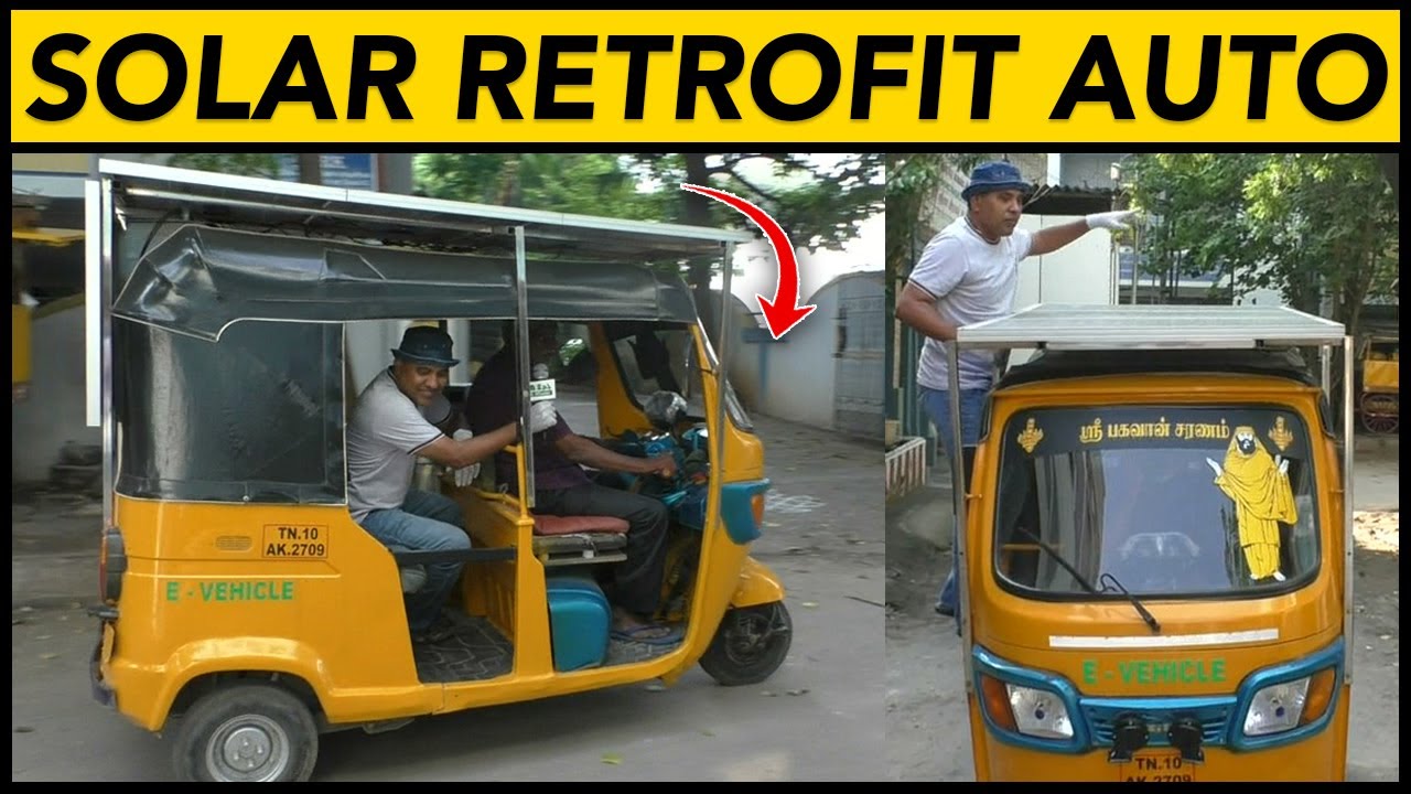 Solar-ல் ஓடும்Auto || E-Wheeler || Arunai Sundar ||