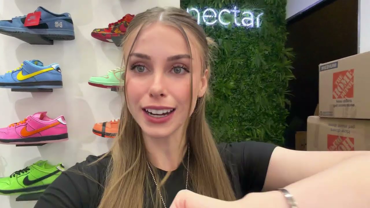 Female Sneaker Store owner trying to get rich rich 🤑