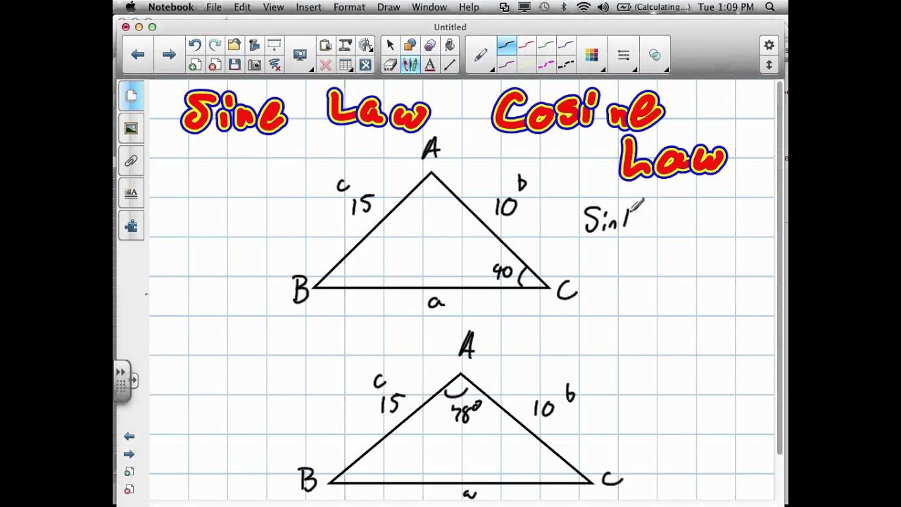 When to use Sine Law and Cosine Law