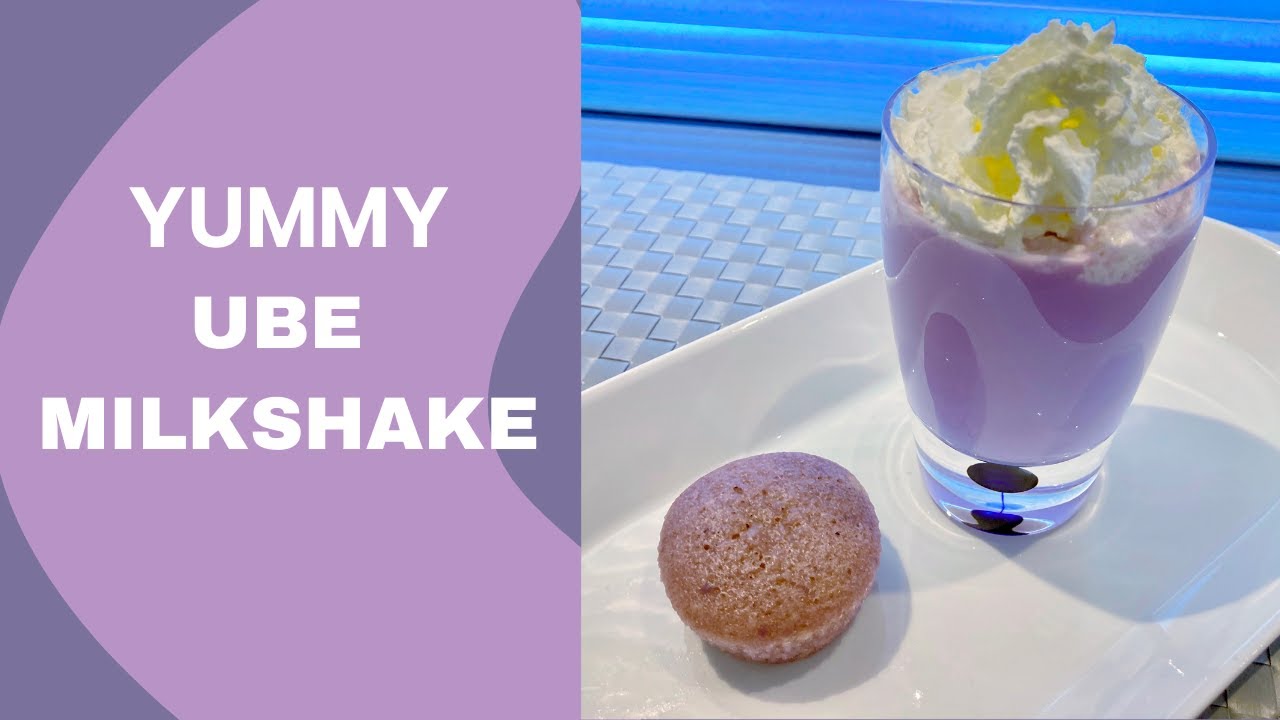 Ube Milkshake with Lemon
