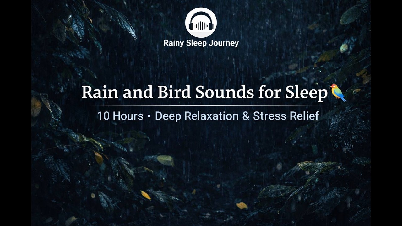 Jungle Rain Sounds for Sleep 🌧️ 10 Hours • Deep Relaxation & Stress Relief