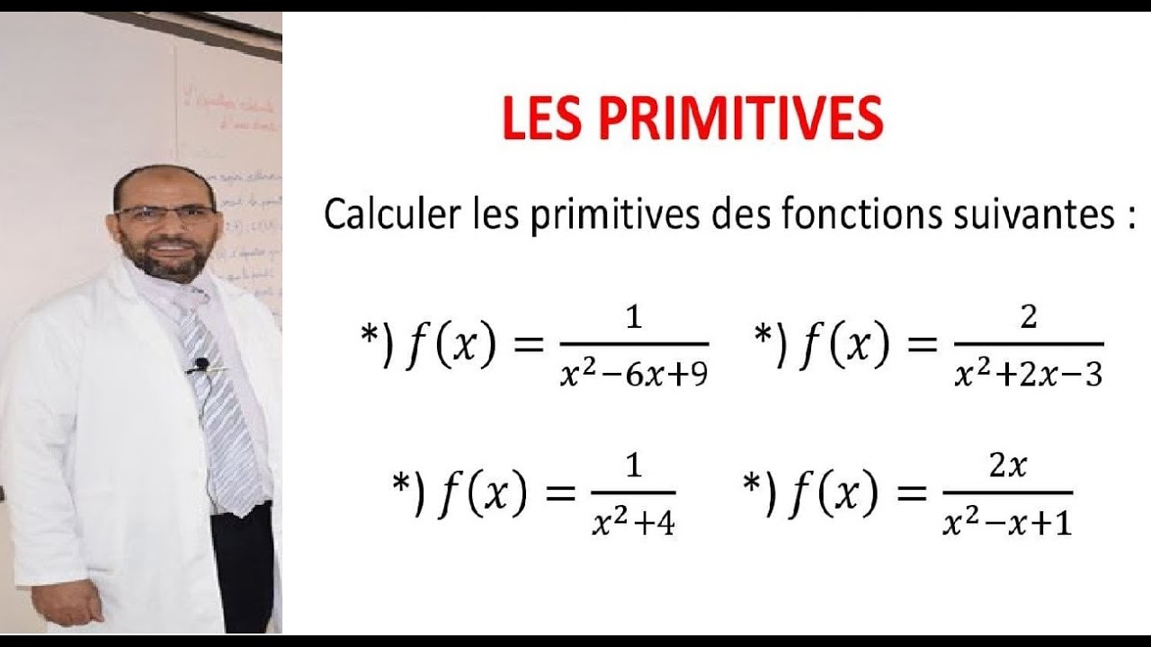 primitive des fonctions rationnelles en utilisant les fonctions inverse;ln et arctan pour 2ième bac