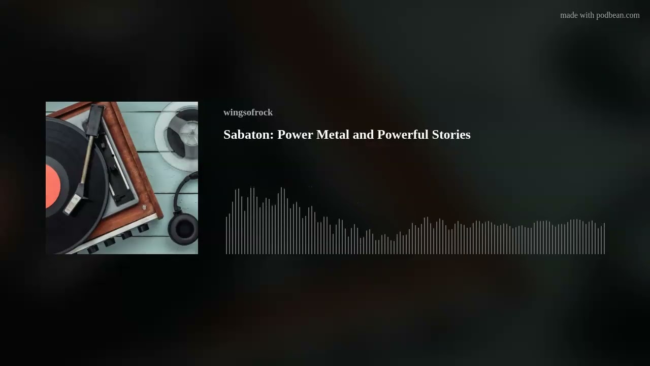 Sabaton: Power Metal and Powerful Stories