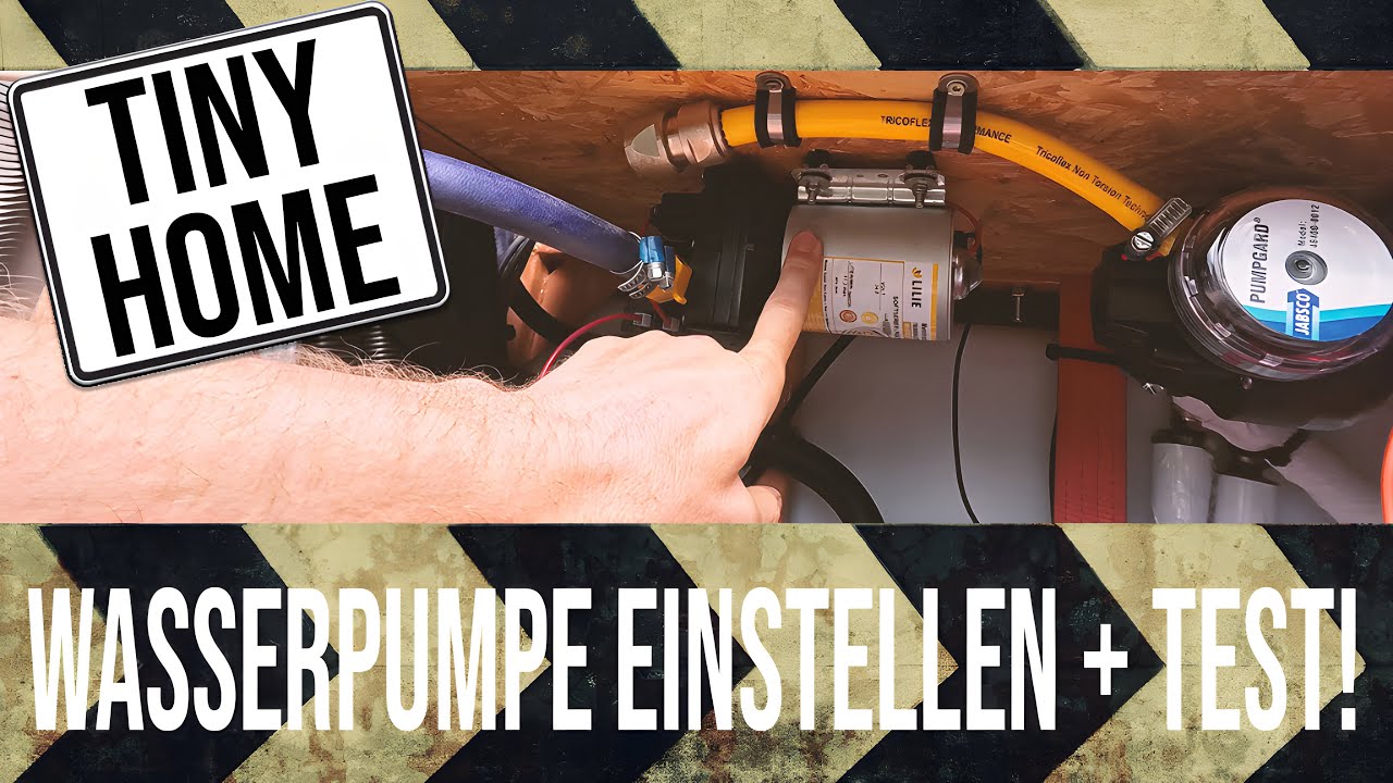 LILIE Camping Wasserpumpe wird eingestellt im Container Haus + Lautstärke dimmen möglich?