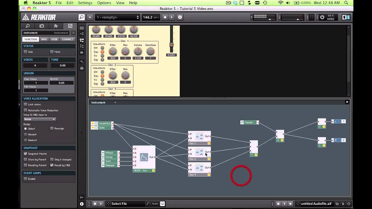 Reaktor 5 Tutorials - 5 - Chorus effect